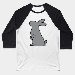 Simple rabbit - grey Baseball T-Shirt